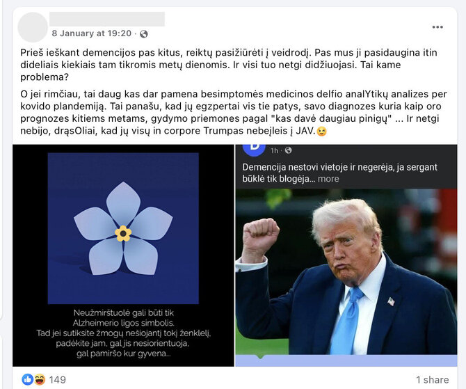 Neužmirštuolė yra ne vien Alzheimerio ligos simbolis