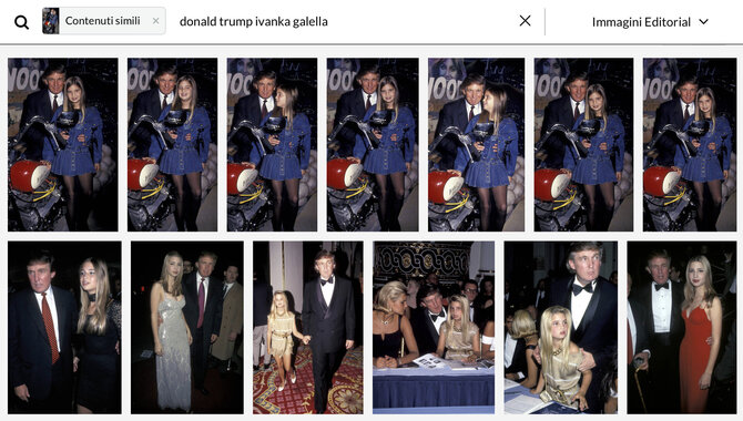 Ekrano nuotr. iš gettyimages.it/„Getty Images“ bazėje galima rasti daugiau Donaldo Trumpo ir jo dukros Ivankos nuotraukų iš tų pačių renginių