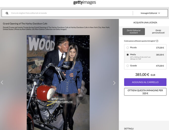 Ekrano nuotr. iš gettyimages.it/Nuotraukoje, kurią galima rasti „Getty Images“ bazėje, greta Donaldo Trumpo stovi jo dukra Ivanka