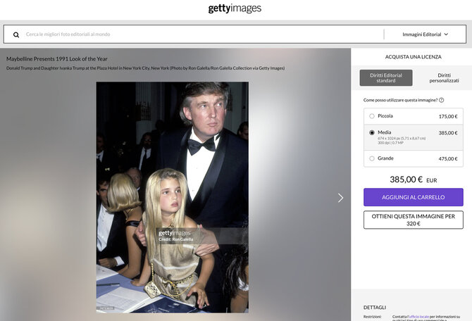 Ekrano nuotr. iš gettyimages.it/Nuotraukoje, kurią galima rasti „Getty Images“ bazėje, greta Donaldo Trumpo stovi jo dukra Ivanka