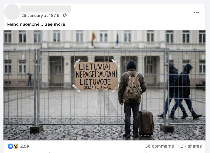 Ekrano nuotr. iš „Facebook“/pPakeista nedarbo išmokų mokėjimo tvarka interpretuojama klaidingai