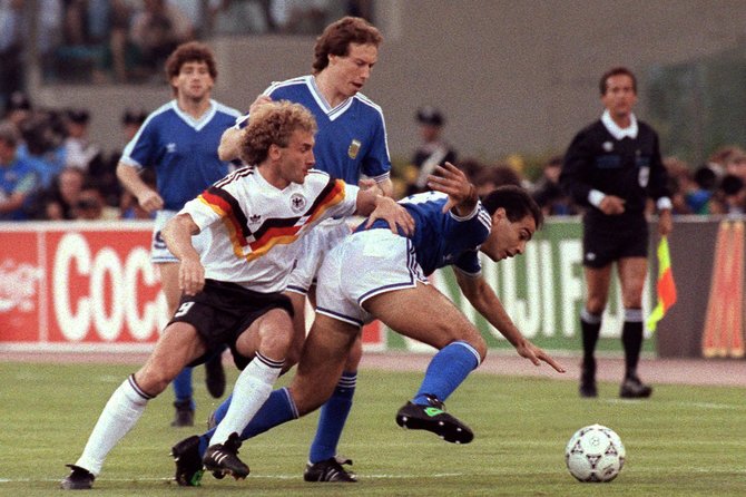 AFP/„Scanpix“ nuotr./Vokietija ir Argentina 1990 metų finale