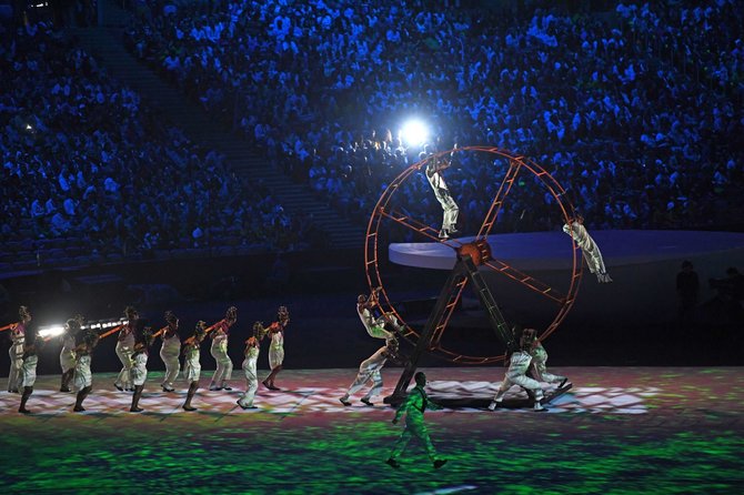 „Scanpix“ nuotr./Olimpinių žaidynių atidarymo ceremonija