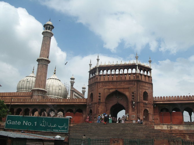 G.Juocevičiūtės nuotr./Viena didžiausių Indijos mečečių - Masjid-i Jahan-Numa