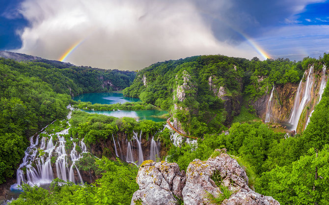 Shutterstock.com nuotr./Plitvicos ežerai, Kroatija