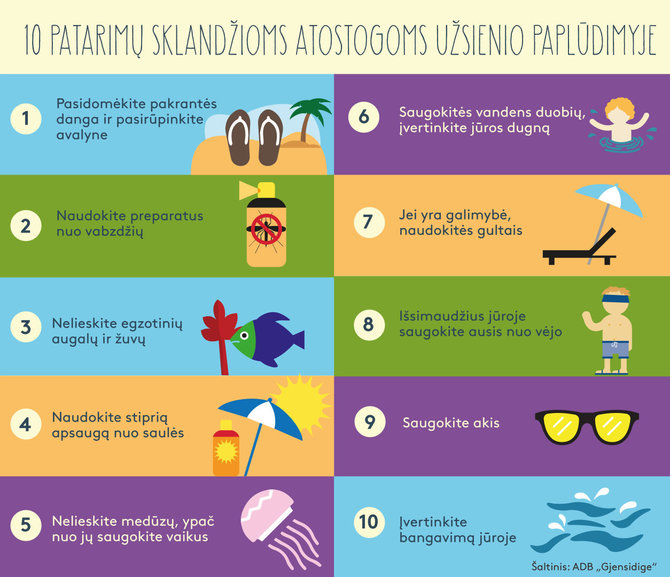10 patarimų sklandžioms atostogoms užsienio paplūdimyje