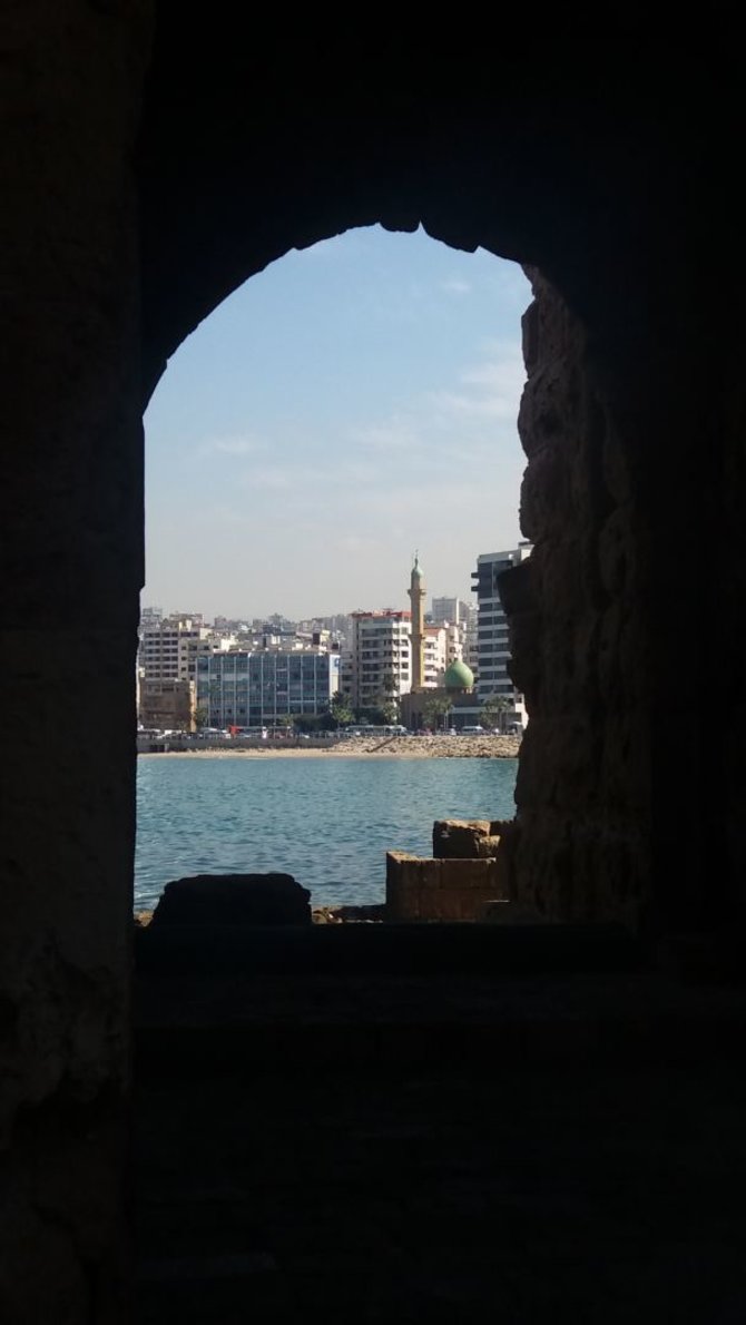 Aušrinės nuotr./Saida – vaizdas iš kryžiuočių pilies į miestą