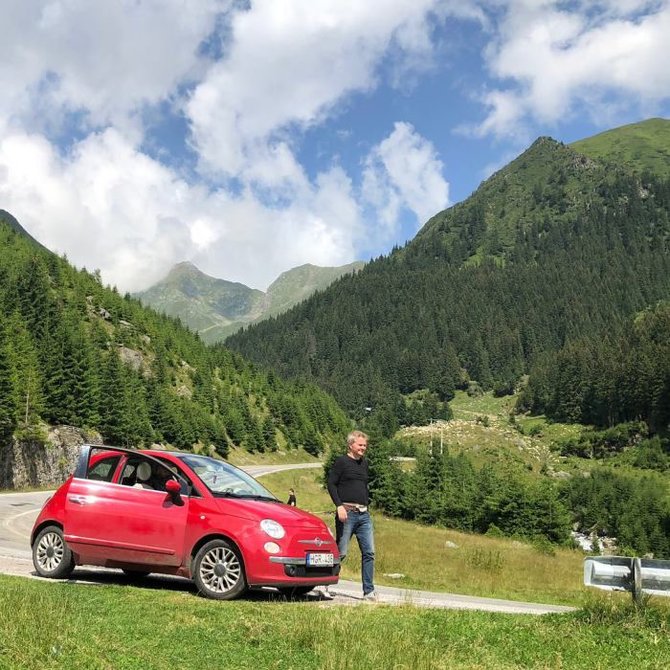 Po Rytų Europą lietuviai važinėjo nediduku „Fiat 500“, Andriaus nuotr.