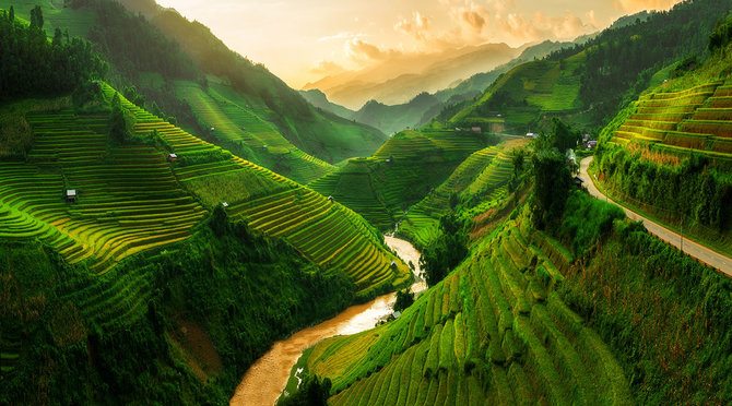 Shutterstock.com nuotr./Sapos regionas, Muong Hoa slėnis