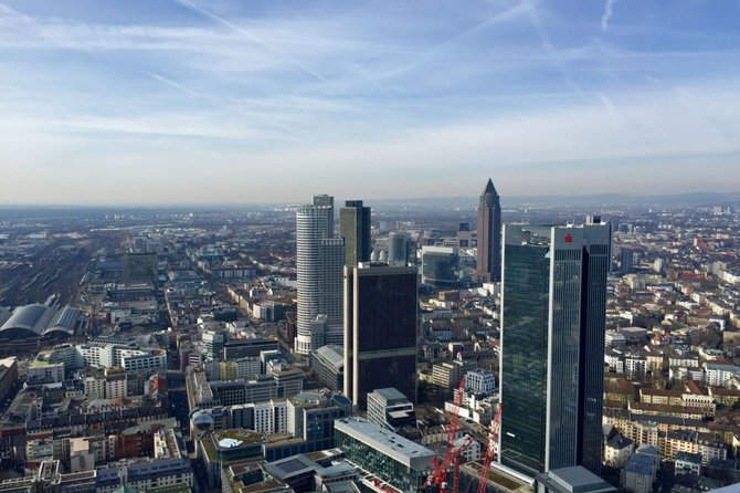 V.Mikaičio nuotr./Frankfurto vaizdas nuo "Main Tower"