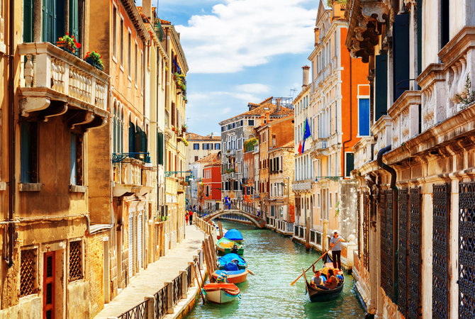 Shutterstock.com nuotr./Venecijos kanalai, Italija