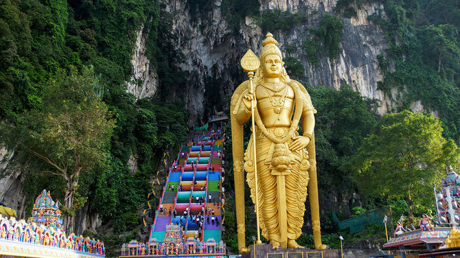 Shutterstock.com nuotr./Batu urvo laiptai, Malaizija