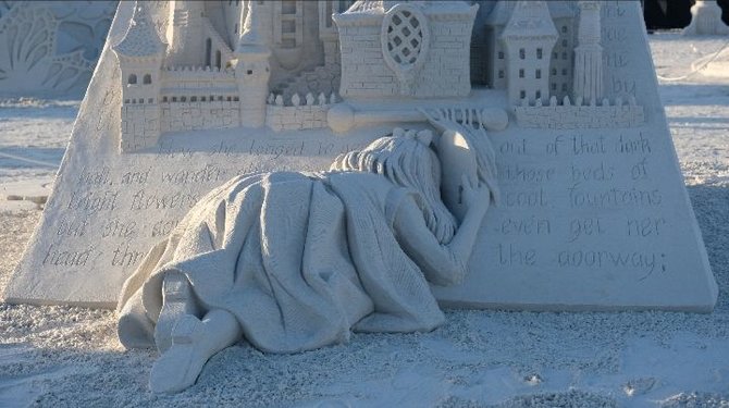 Asm.archyvo nuotr./Andrius Petkus smėlio skulptūrų festivalyje JAV