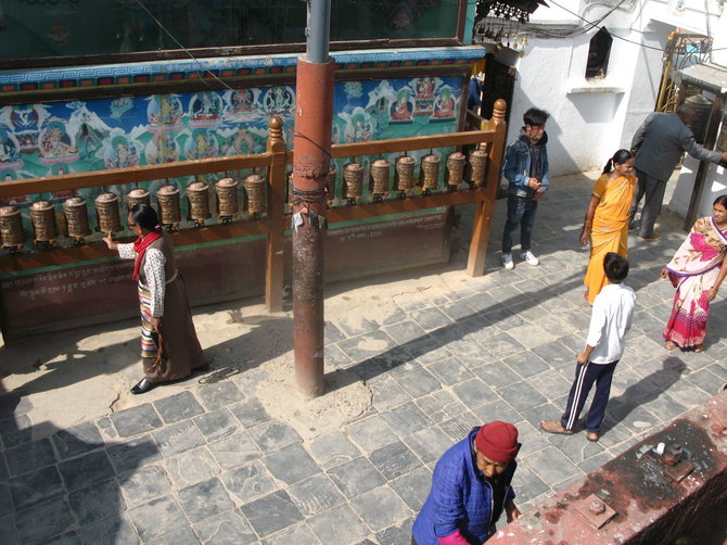 G.Juocevičiūtės nuotr./Kora budistų šventykloje Katmandu