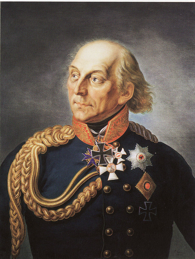 Prūsijos generolas leitenantas Hansas Davidas Liudvikas fon Jorkas. Ernsto Geabauerio paveikslas