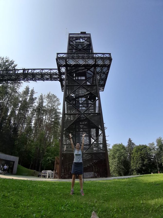 checkinlithuania.com nuotr./Medžių lajų tako apžvalgos bokštas