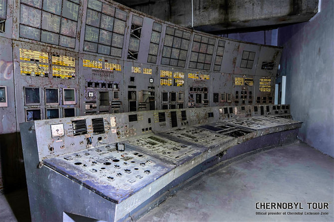 Chernobyl Tour nuotr./Černobylio atominės elektrinės 4-tojo reaktoriaus valdymo skyrius