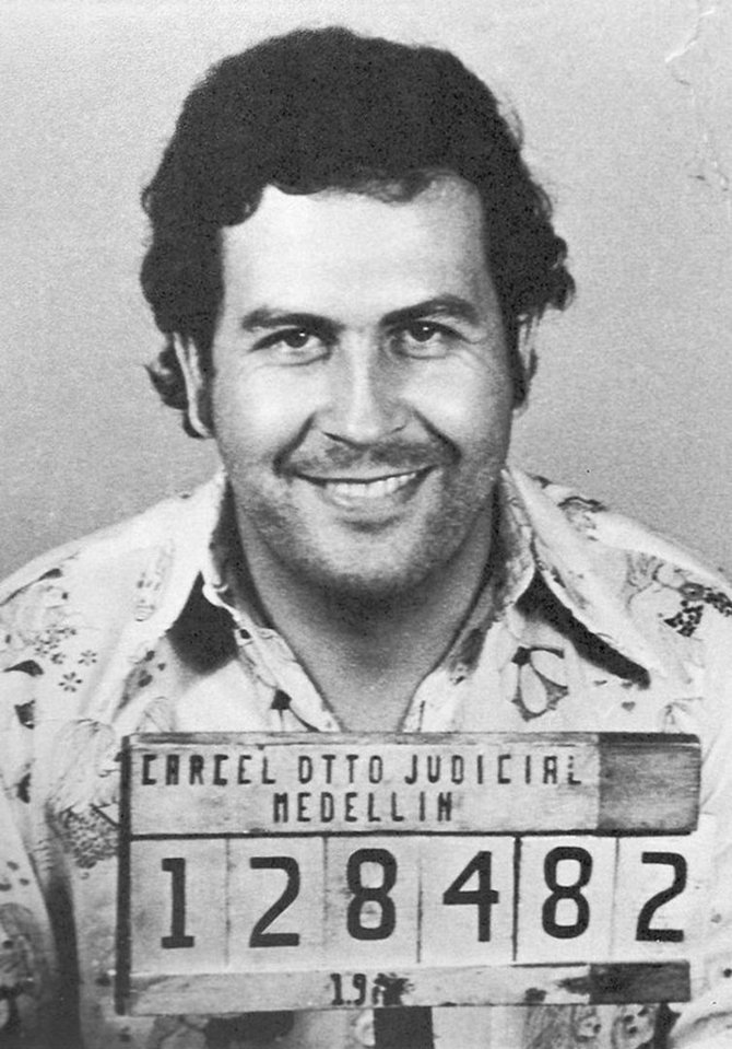 Kolumbijos policijos nuotr./Pablo Escobaras