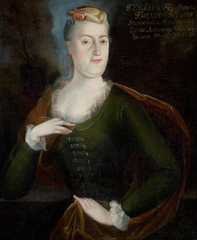 Teresė Tyzenhauzaitė. Nežinomas tapytojas, apie 1760–1764 m.Varšuvos nacionalinis muziejus (MNW). 