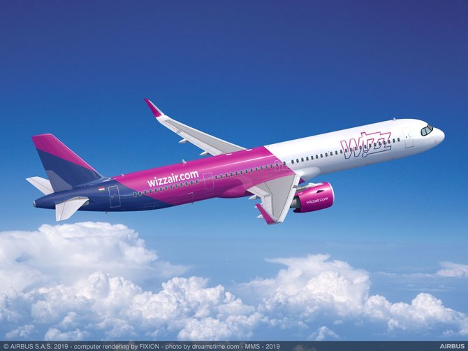 Gamintojo nuotr./„Airbus A321XLR“ – 20 tokių naudos „WizzAir“