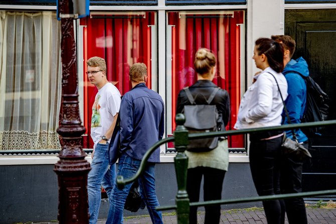 „Scanpix“/„SIPA“ nuotr./Amsterdamo Raudonųjų žibintų kvartalas po pandemijos