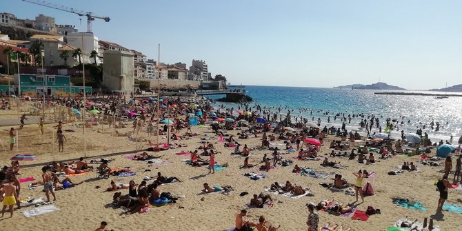 V.Mikaičio nuotr./Katalonų paplūdimys Marselyje