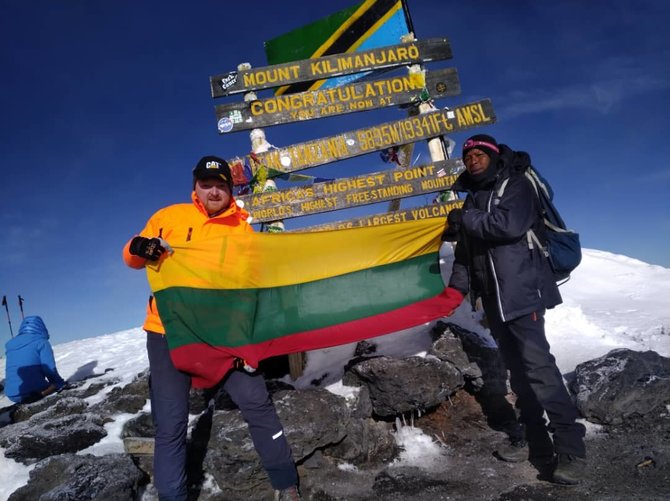 M.Puidoko nuotr./Kopimas į Kilimandžarą