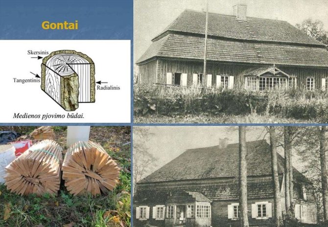 Iliustracija iš Rasos Bertašiūtės pranešimo/Lietuviškų stogų grožybės ir dengimo būdai