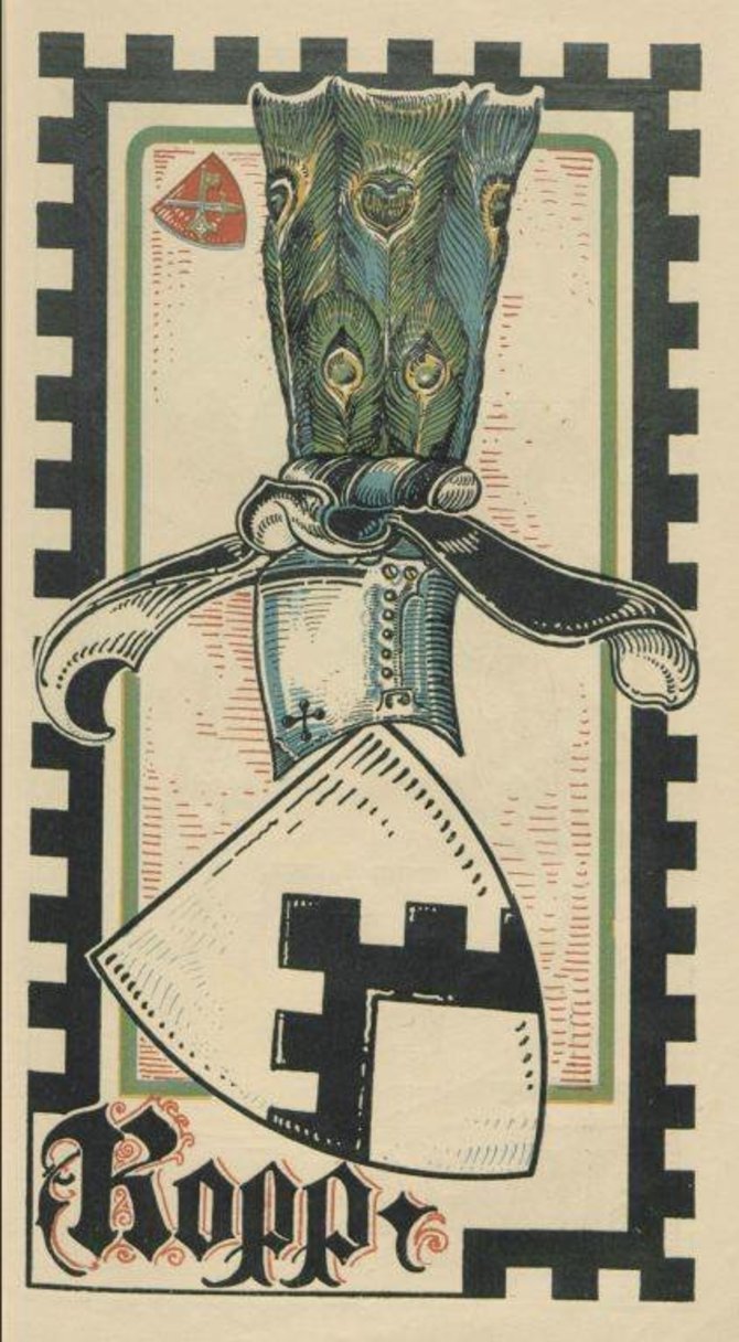 Šaltinis: Baltischer Wappen Calendar 1902/Baronų von der Roppų herbas