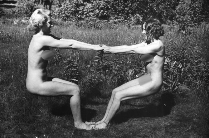 AKG Images/Scanpix nuotr./FKK – laisvo kūno kultūra Vokietijoje. 1950 m.