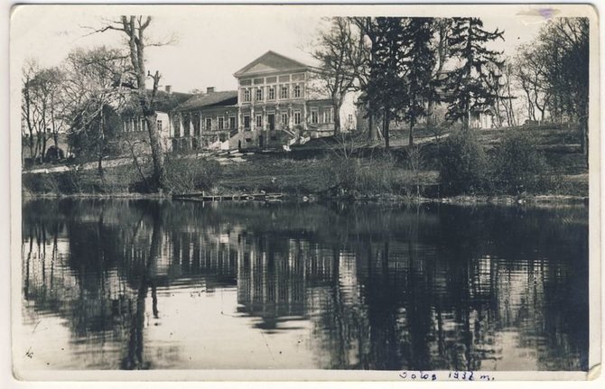 Salų dvaras. 1937 m. Nežinomas fotografas. A. Baranausko ir A. Vienuolio-Žukausko memorialinis muziejus