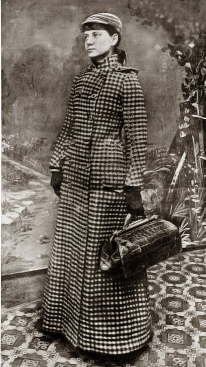 „Wikimedia Commons“ nuotr./Taip 1889 metais Nellie Bly išvyko į kelionę aplink pasaulį