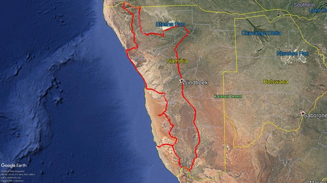 D.Makauskio nuotr./Planas Namibijoje