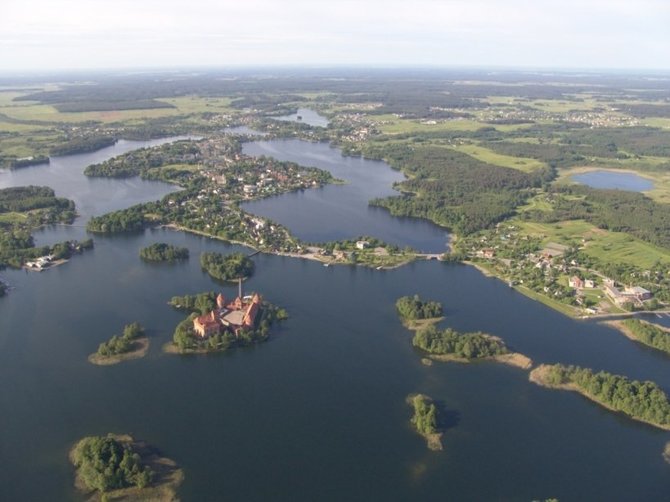 VSTT nuotr./Trakų ist. nac. parko ežerų panorama