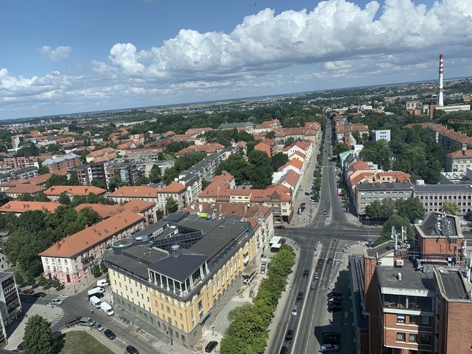 R.Omolo nuotr./Panorama iš panoraminės terasos – Sky 21