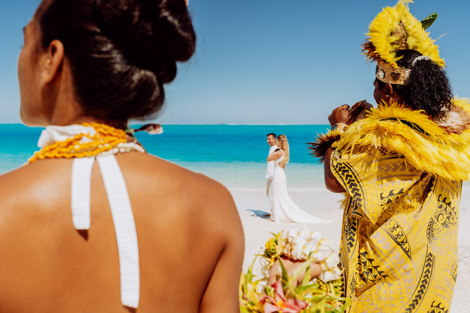 Marc Gerard nuotr./Rugilės ir Ričardo vestuvės Prancūzijos Polinezijoje