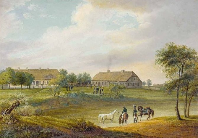 Albrech Adam (1786-1862) piešinys/Prie Šešupės