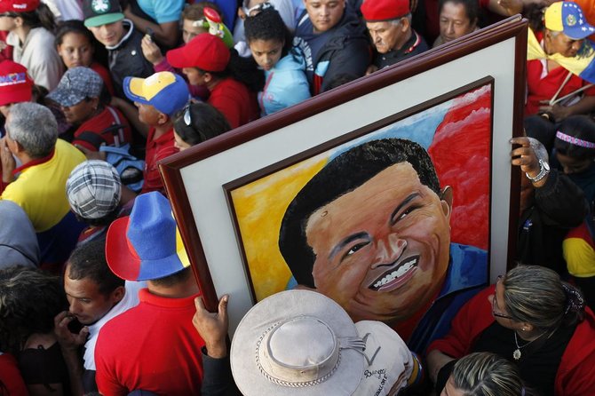 „Scanpix“ nuotr./Hugo Chavezo laidotuvės