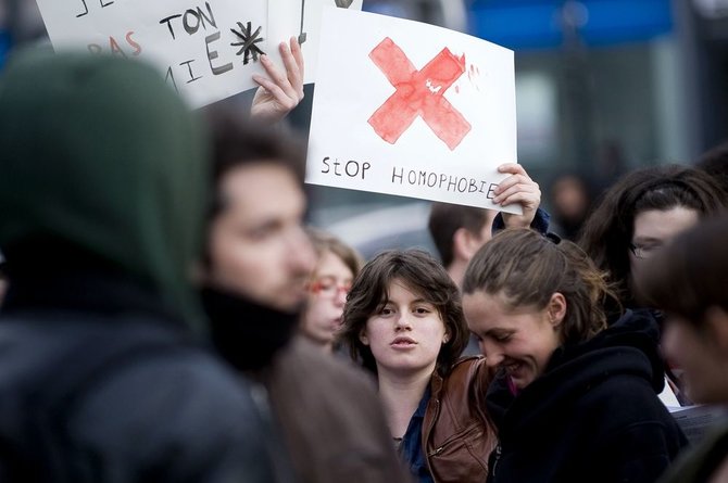 AFP/„Scanpix“ nuotr./Demonstracija Prancūzijoje