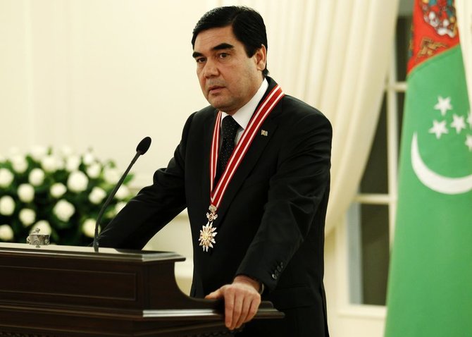 „Reuters“/„Scanpix“ nuotr./Turkmėnistano prezidentas Gurbangulis Berdimuchamedovas