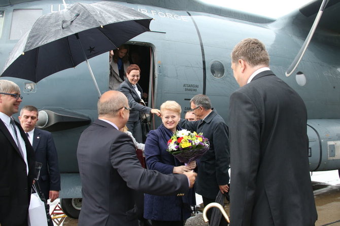 Dž.G.Barysaitės nuotr./Dalia Grybauskaitė Ukrainoje