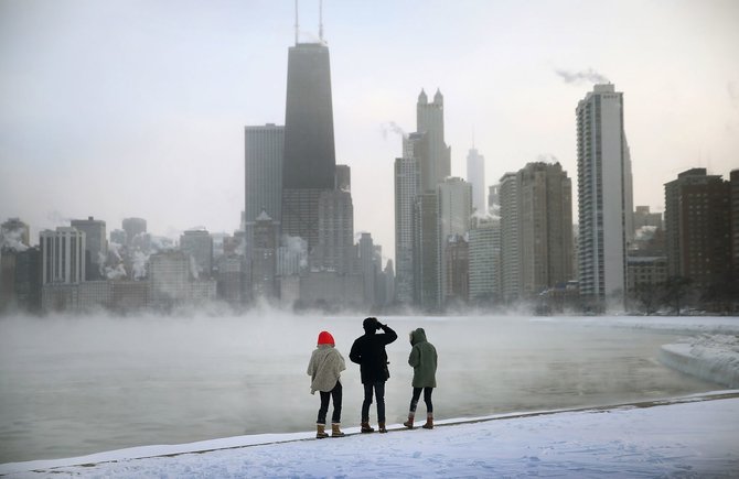 „Scanpix“ nuotr./Žiema Čikagoje