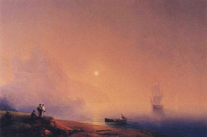Ivano Aivazovskio tapytas Krymo peizažas