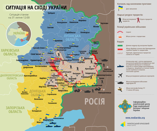 Situacija Rytų Ukrainoje (07 31)
