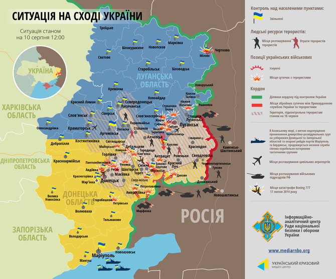 Padėtis Rytų Ukrainoje (08 10)