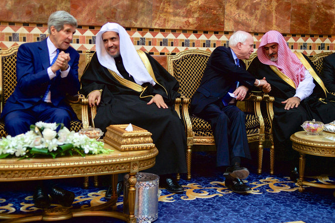 „Scanpix“/„Sipa USA“ nuotr./JAV delegacija Saudo Arabijoje