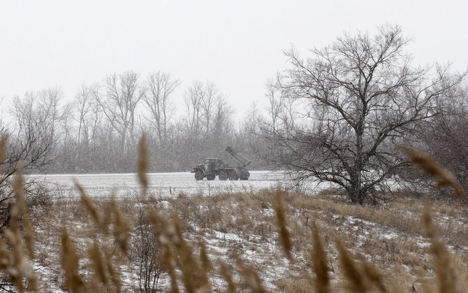„Scanpix“/AP nuotr./Ukrainos kariai prie Debalcevės
