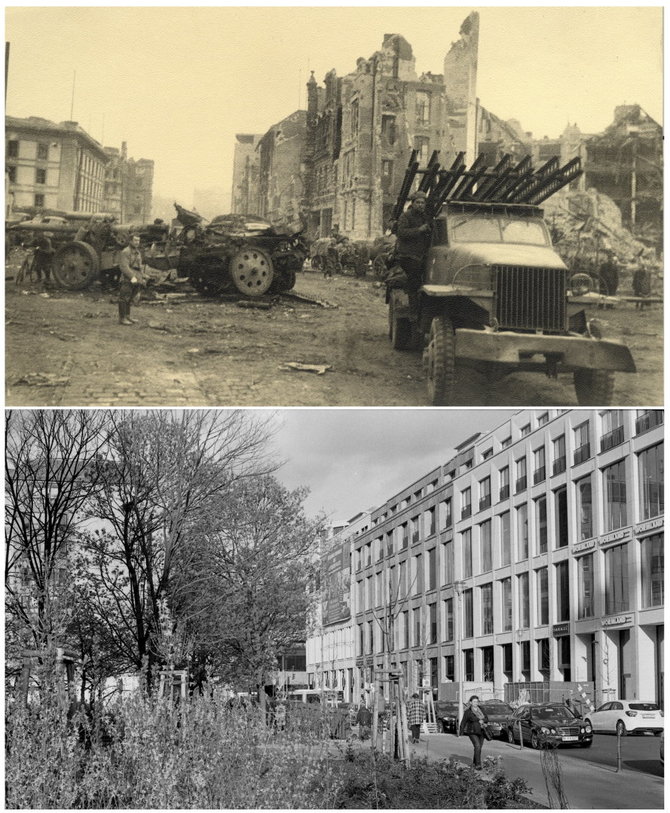„Reuters“/„Scanpix“ nuotr./Berlynas 1945 m. ir 2015 m.