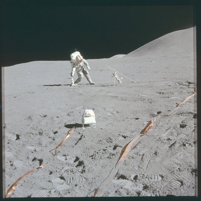 NASA/„The Project Apollo Archive“ nuotr./„Apollo“ astronautų daryta nuotrauka