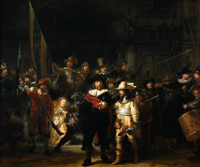 Rembranto paveikslas „Nakties sargyba“ 